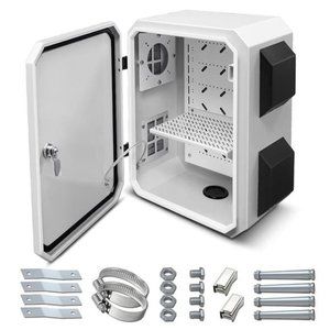 Outdoor Electrical Box, Aluminum Alloy Back Beam,  (15.7" x 11.8" x 7.9")